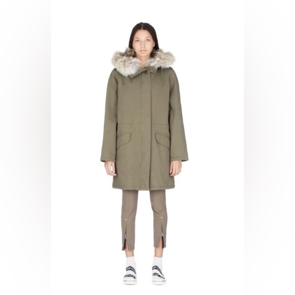 YVES SALOMON - ARMY hooded parka FR38 - Picture 1 of 9